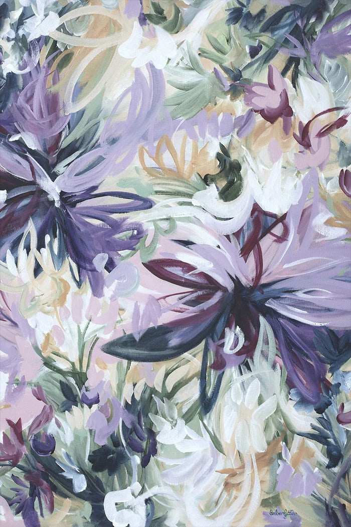 Exotic Wild Flowers, By Amber Gittins Wall Art Gioia-Local 40x60cm Framed Canvas Gold