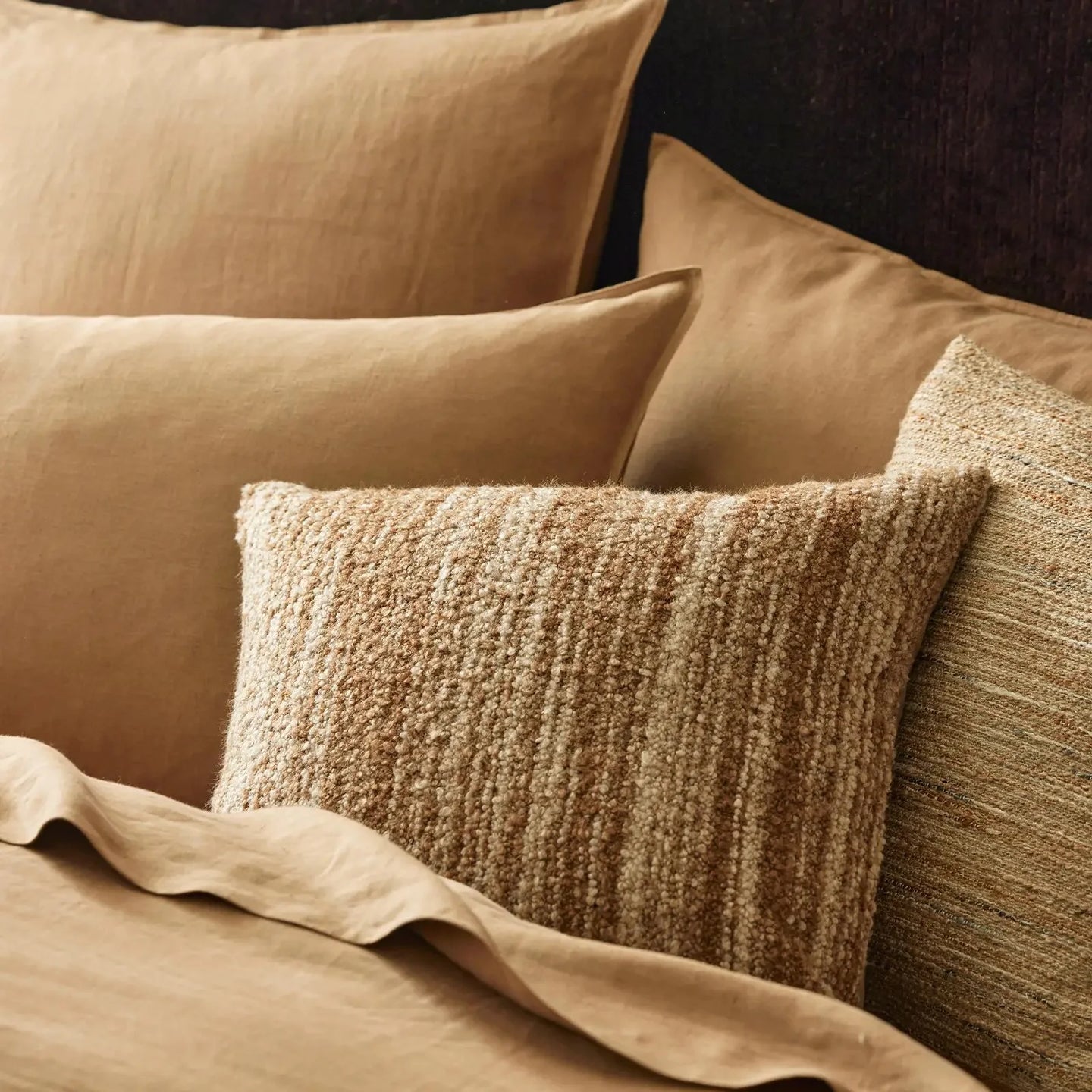 Gigi 50cm Wool Blend Boucle Cushion Cushion Weave-Local