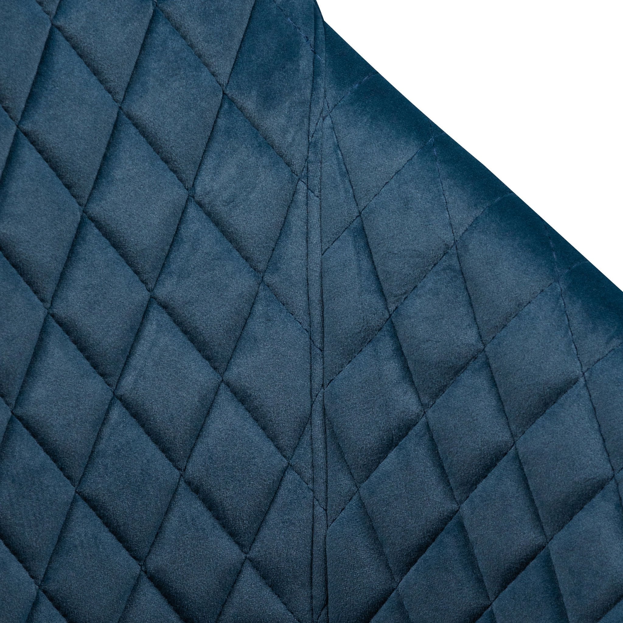 Ex Display - Rolf Dining Chair - Navy Blue Velvet in Black Legs Dining Chair St Chairs-Core