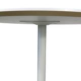 Ex Display - Scope Round Office Meeting Table - White Meeting Table Sun Desk-Core