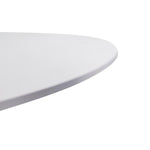 Ex Display - Scope Round Office Meeting Table - White Meeting Table Sun Desk-Core