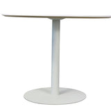 Ex Display - Scope Round Office Meeting Table - White Meeting Table Sun Desk-Core