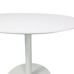 Ex Display - Scope Round Office Meeting Table - White Meeting Table Sun Desk-Core