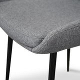 Ex Display - Alfie Fabric Dining Chair - Dark Grey Dining Chair Sendo-Core