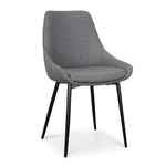 Ex Display - Alfie Fabric Dining Chair - Dark Grey Dining Chair Sendo-Core