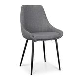 Ex Display - Alfie Fabric Dining Chair - Dark Grey Dining Chair Sendo-Core