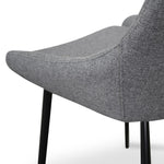 Ex Display - Alfie Fabric Dining Chair - Dark Grey Dining Chair Sendo-Core