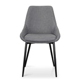 Ex Display - Alfie Fabric Dining Chair - Dark Grey Dining Chair Sendo-Core