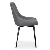 Ex Display - Alfie Fabric Dining Chair - Dark Grey Dining Chair Sendo-Core