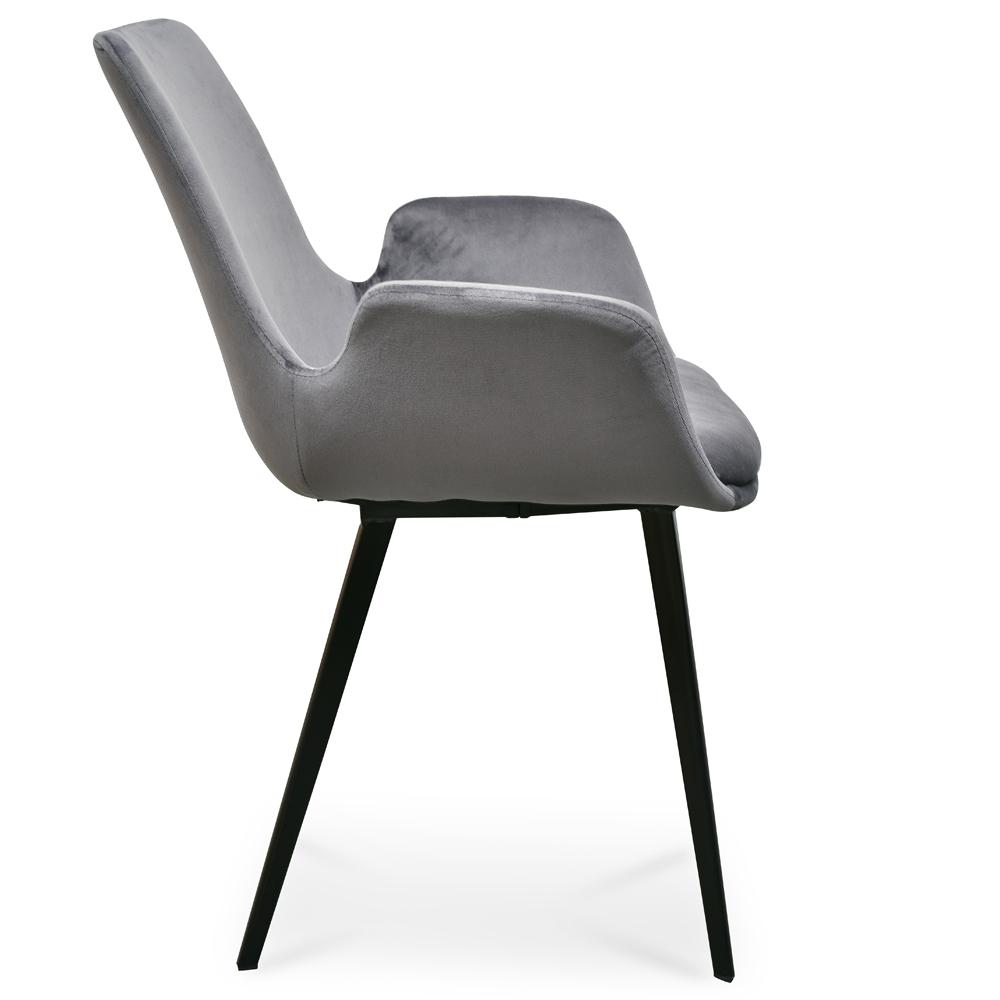 Ex Display - Alice Dining Chair - Dark Grey Velvet Dining Chair Sendo-Core