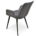 Ex Display - Alice Dining Chair - Dark Grey Velvet Dining Chair Sendo-Core