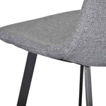 Ex Display - Duke 65cm Fabric Bar Stool - Dark Grey Bar Stool Sendo-Core   