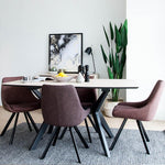 Set Of 2 - Jax Dining Chair in Dark Brown - FB - Last set Dining Chair Sendo-Core