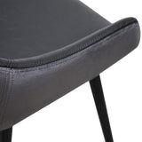 Ex Display - Cody Dining Chair - Antique Black and Charcoal Velvet Dining Chair Sendo-Core