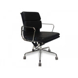 Ex Display - Ashton Low Back Office Chair - Black Leather Office Chair Yus Furniture-Core   