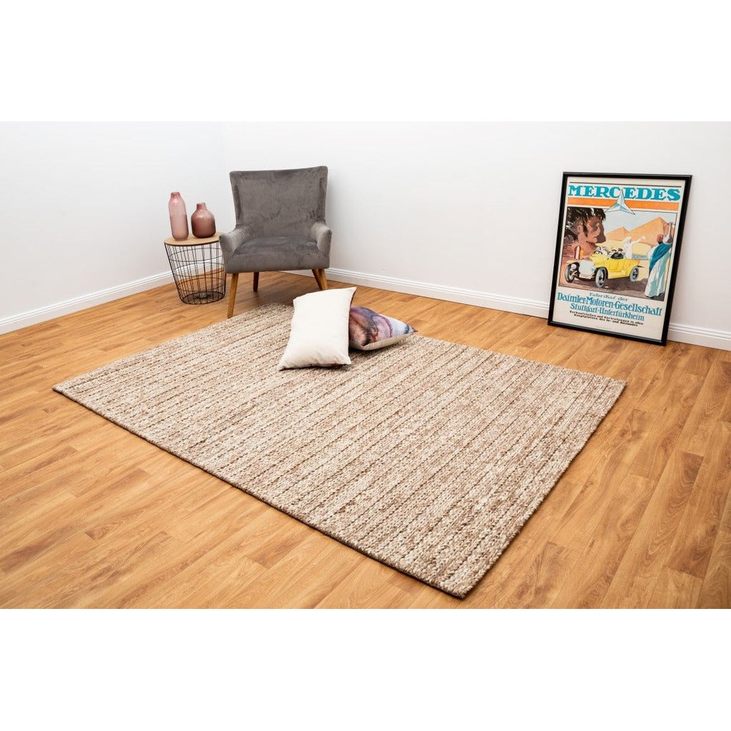 Theodore Wool Rug - Taupe Rug Mos-Local