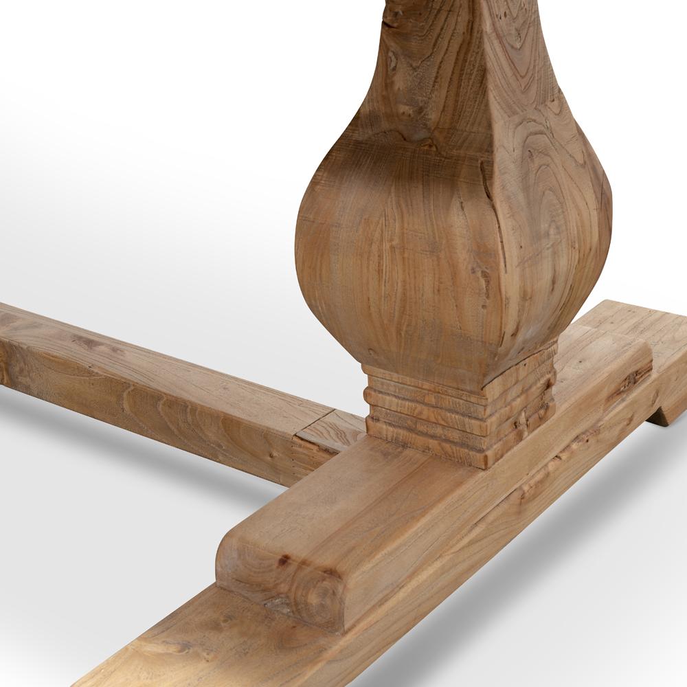 Ex Display - Titan Reclaimed 2.4m ELM Wood Dining Table - Rustic Natural Dining Table Reclaimed-Core   