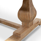 Ex Display - Titan Reclaimed 2.4m ELM Wood Dining Table - Rustic Natural Dining Table Reclaimed-Core   