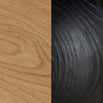 Maxine 100cm Round Travertine Coffee Table - Black Coffee Table Nicki-Core