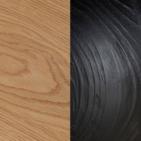 Maxine 100cm Round Travertine Coffee Table - Black Coffee Table Nicki-Core