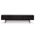Christie 2.1m Wooden TV Entertainment Unit - Full Black TV/Entertainment Unit KD-Core