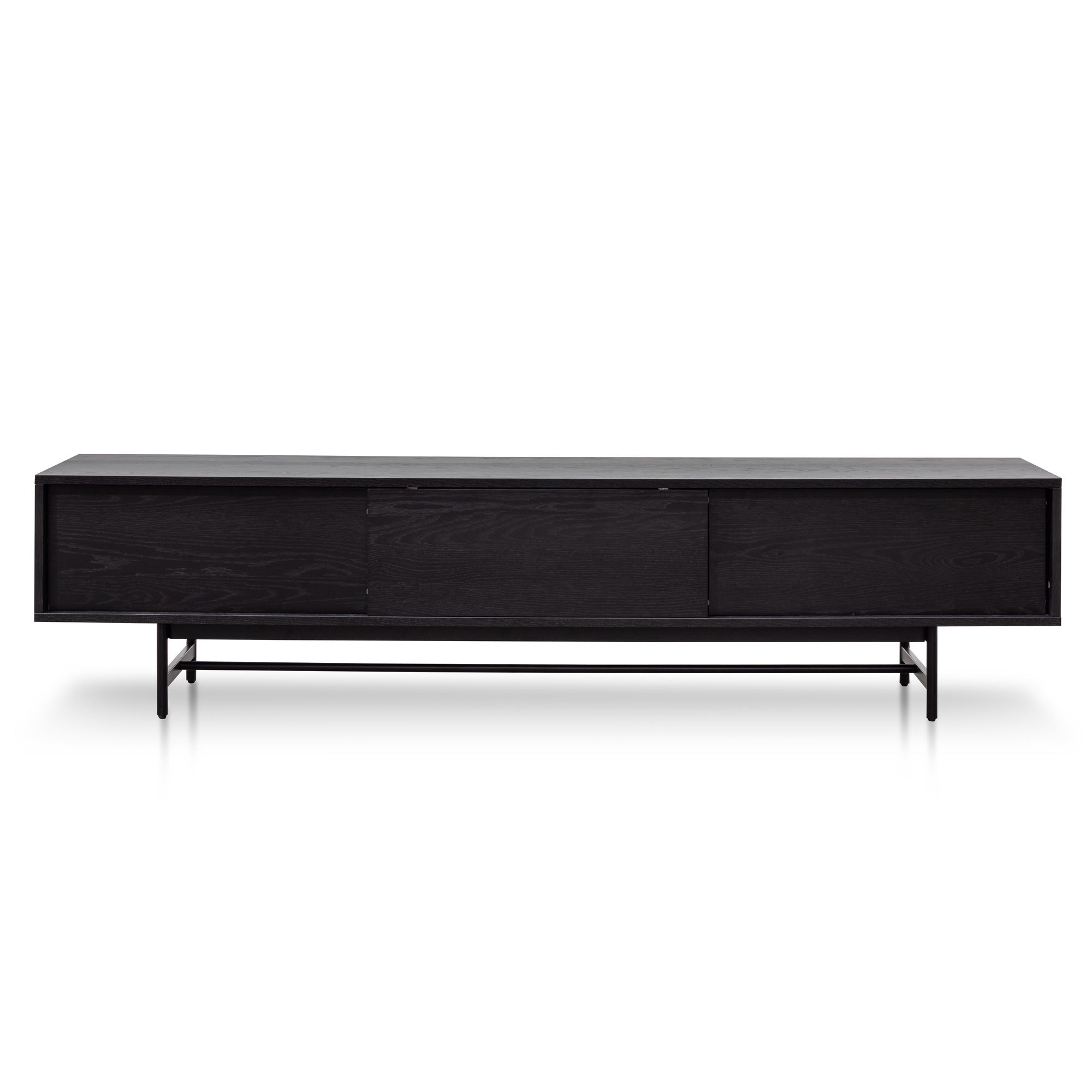 Christie 2.1m Wooden TV Entertainment Unit - Full Black TV/Entertainment Unit KD-Core