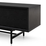 Christie 2.1m Wooden TV Entertainment Unit - Full Black TV/Entertainment Unit KD-Core