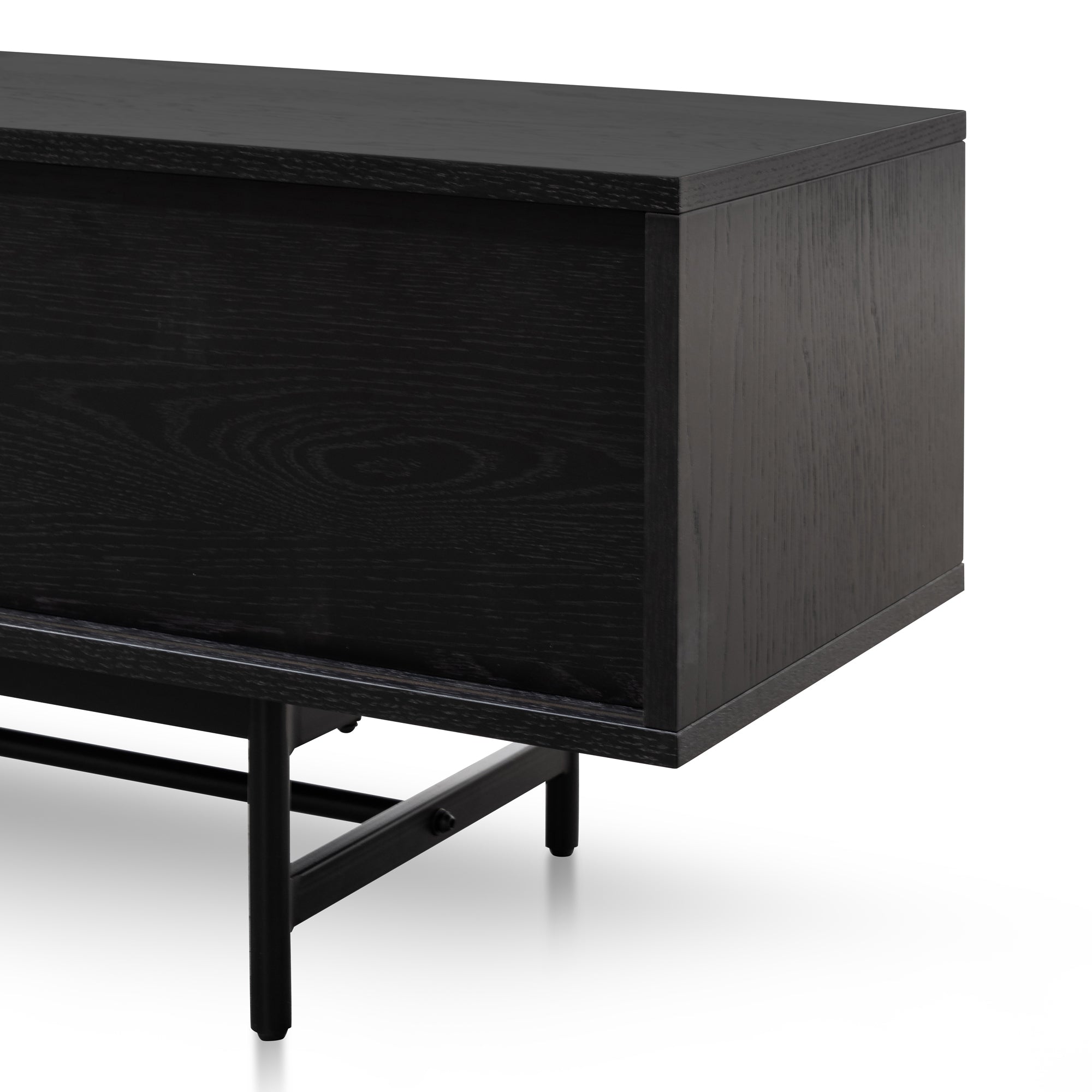 Christie 2.1m Wooden TV Entertainment Unit - Full Black TV/Entertainment Unit KD-Core