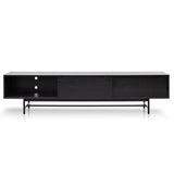 Christie 2.1m Wooden TV Entertainment Unit - Full Black TV/Entertainment Unit KD-Core