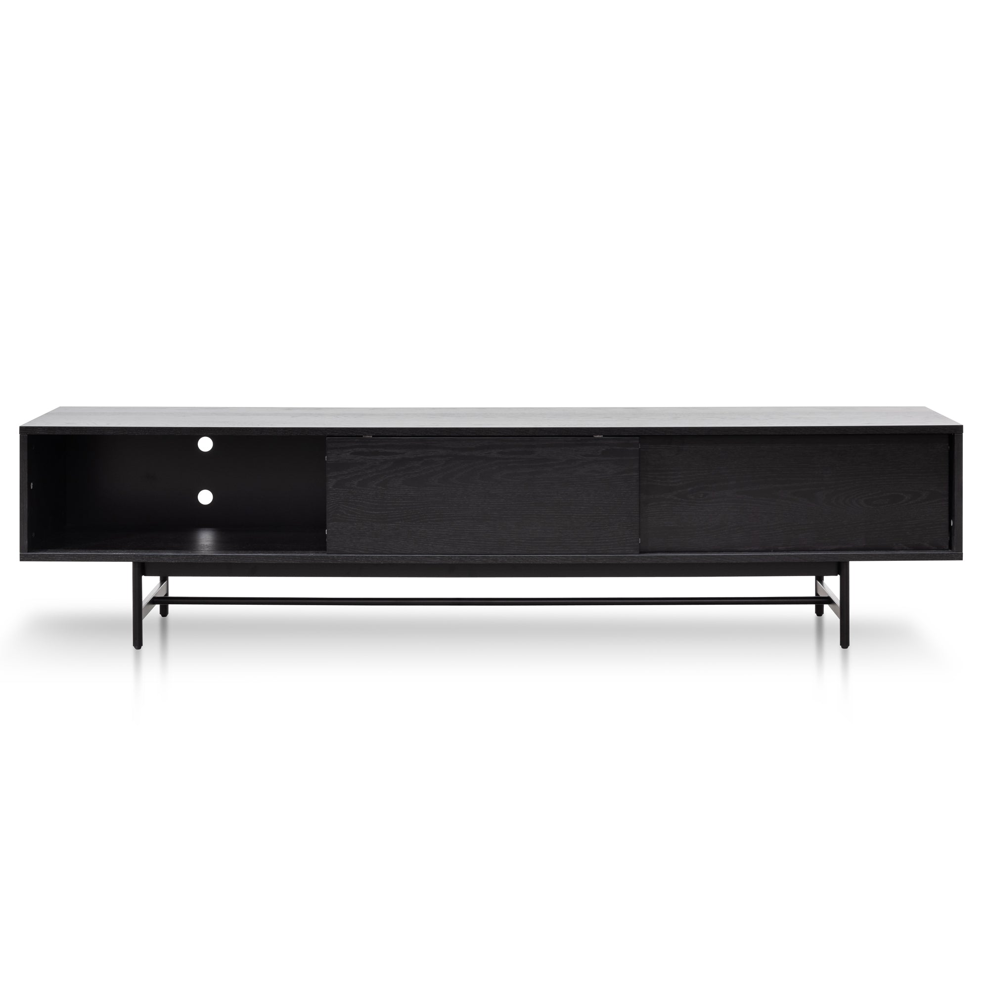 Christie 2.1m Wooden TV Entertainment Unit - Full Black TV/Entertainment Unit KD-Core