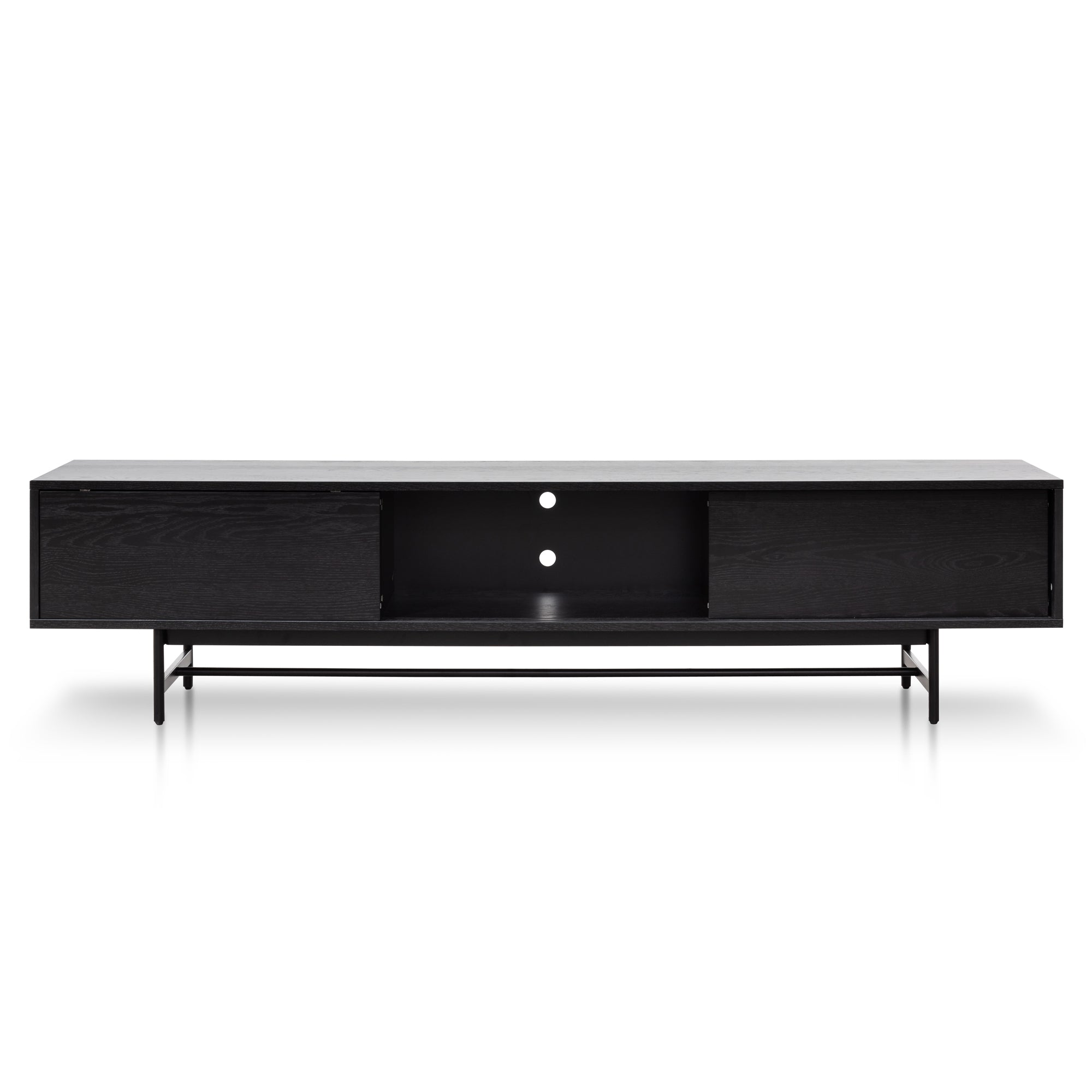 Christie 2.1m Wooden TV Entertainment Unit - Full Black TV/Entertainment Unit KD-Core