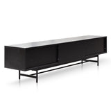 Christie 2.1m Wooden TV Entertainment Unit - Full Black TV/Entertainment Unit KD-Core