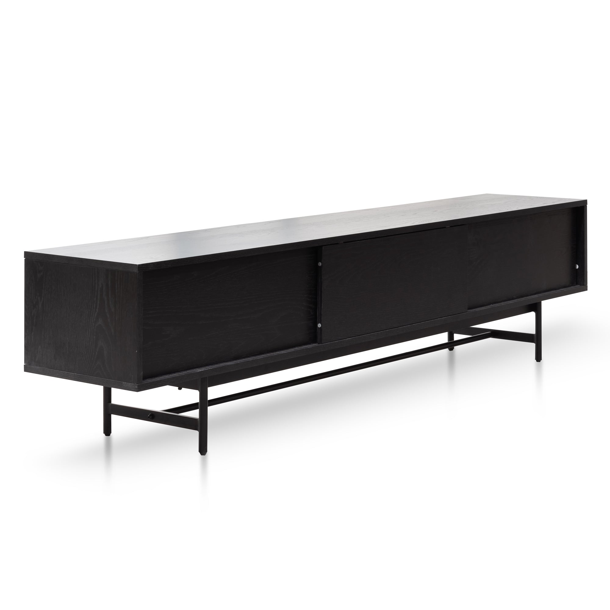 Christie 2.1m Wooden TV Entertainment Unit - Full Black TV/Entertainment Unit KD-Core