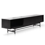 Christie 2.1m Wooden TV Entertainment Unit - Full Black TV/Entertainment Unit KD-Core