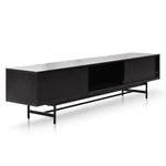 Christie 2.1m Wooden TV Entertainment Unit - Full Black TV/Entertainment Unit KD-Core