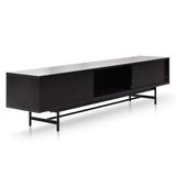 Christie 2.1m Wooden TV Entertainment Unit - Full Black TV/Entertainment Unit KD-Core
