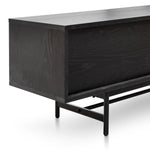 Christie 2.1m Wooden TV Entertainment Unit - Full Black TV/Entertainment Unit KD-Core