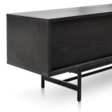 Christie 2.1m Wooden TV Entertainment Unit - Full Black TV/Entertainment Unit KD-Core