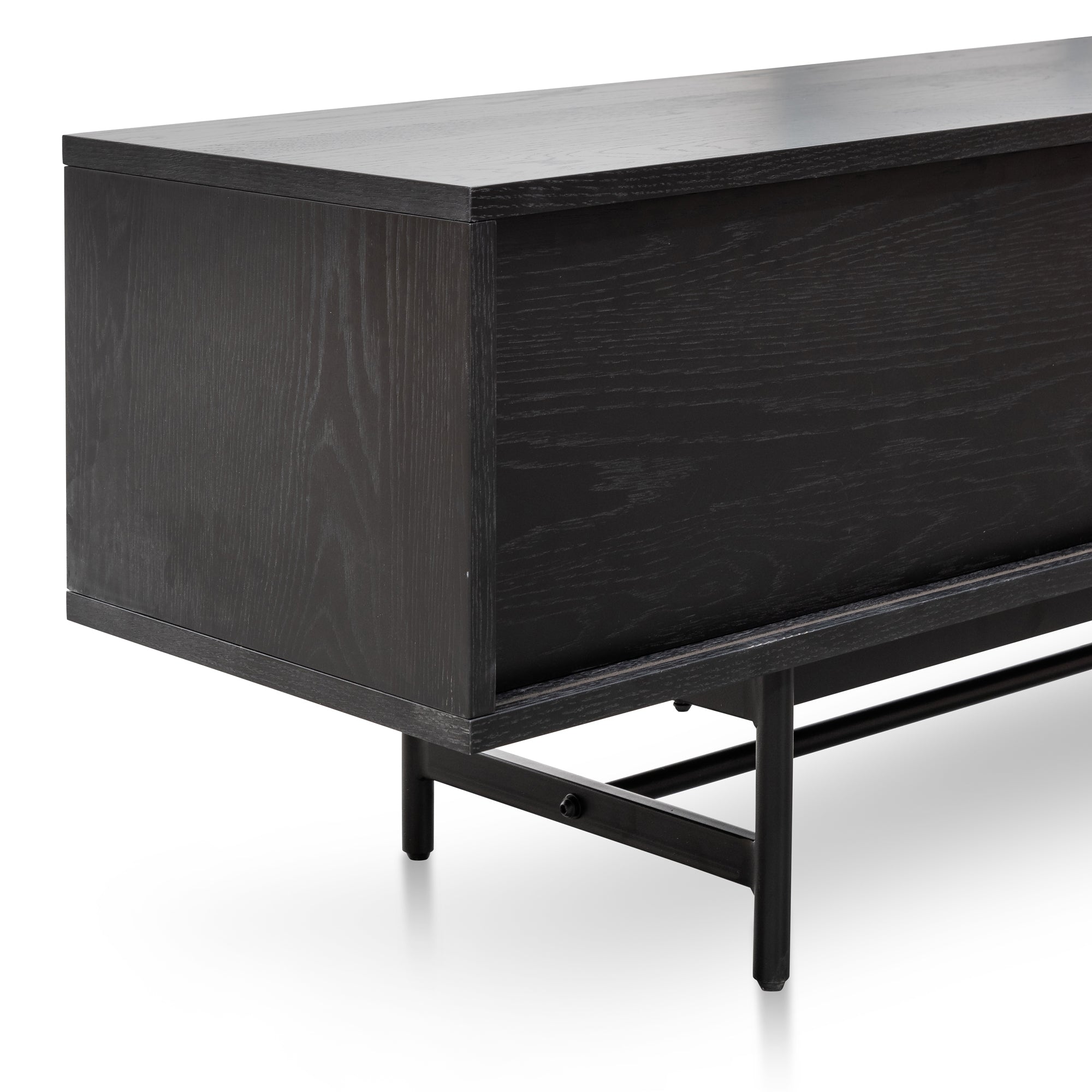 Christie 2.1m Wooden TV Entertainment Unit - Full Black TV/Entertainment Unit KD-Core