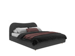 Diaz King Bed Frame - Charcoal Boucle Bed Frame YoBed-Core   