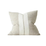 Ottavio 50cm Chunky Linen Blend Stripe Cushion Cushion Weave-Local Ottavio Laurel Polyester