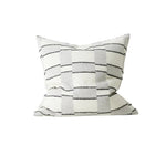 Lorenzo 50cm Mid-Scale Check Cushion Cushion Weave-Local Lorenzo Shadow Polyester
