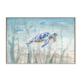 Undersea Turtle, By Danhui Nai Wall Art Gioia-Local 40x60cm Framed Canvas Oak