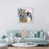 Abbeys Plant, By Jenny Westernhofer Art Wall Art Gioia-Local 50x50cm Framed Canvas White