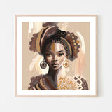 Amara, By Bella Eve Wall Art Gioia-Local 50x50cm Framed Poster Black