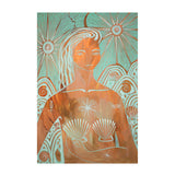Amazonite Mermaid, By Amanda Skye Wall Art Gioia-Local 40x60cm Framed Canvas Gold