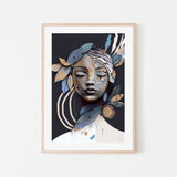 Bluebell, Style A, By Bella Eve Wall Art Gioia-Local 40x60cm Framed Poster Black