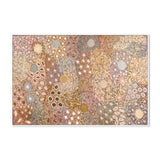 Body Painting Ceremony, Peachy Tones, By Michelle Possum Nungurrayi Wall Art Gioia-Local 40x60cm Framed Canvas White