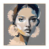 Bonnie, By Bella Eve Wall Art Gioia-Local 50x50cm Framed Canvas Oak