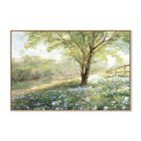 Bright Violet Field, By Danhui Nai Wall Art Gioia-Local 40x60cm Framed Canvas Oak
